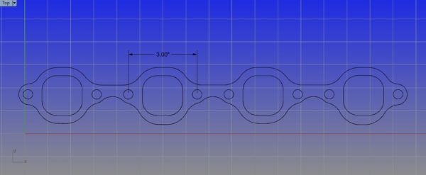 Small Block Ford (3" Bolt Space) Header Mockup Kit - GPHeaders - Barnesville, MN