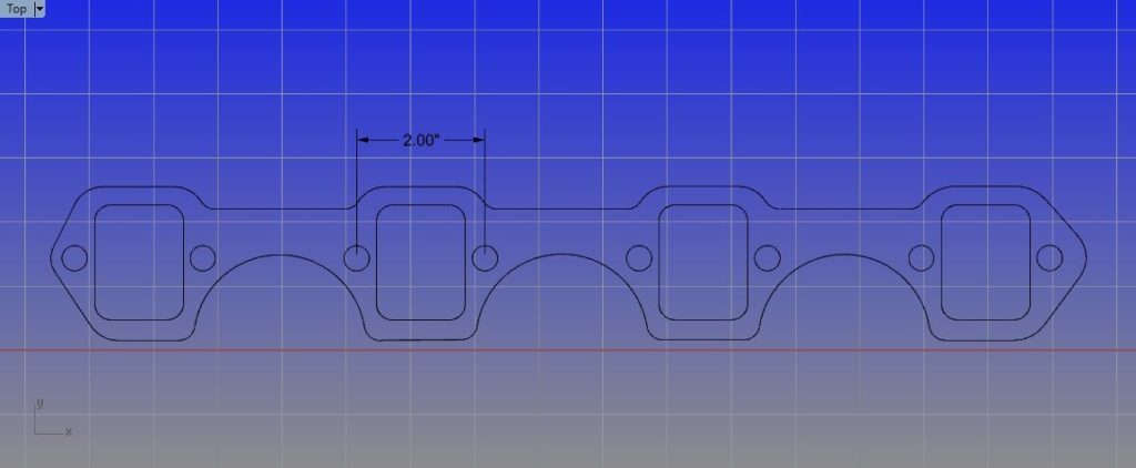 Small Block Ford (2" Bolt Spacing) Header Mockup Kit - GPHeaders - Barnesville, MN