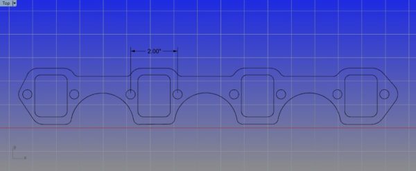 Small Block Ford (2" Bolt Spacing) Header Mockup Kit - GPHeaders - Barnesville, MN